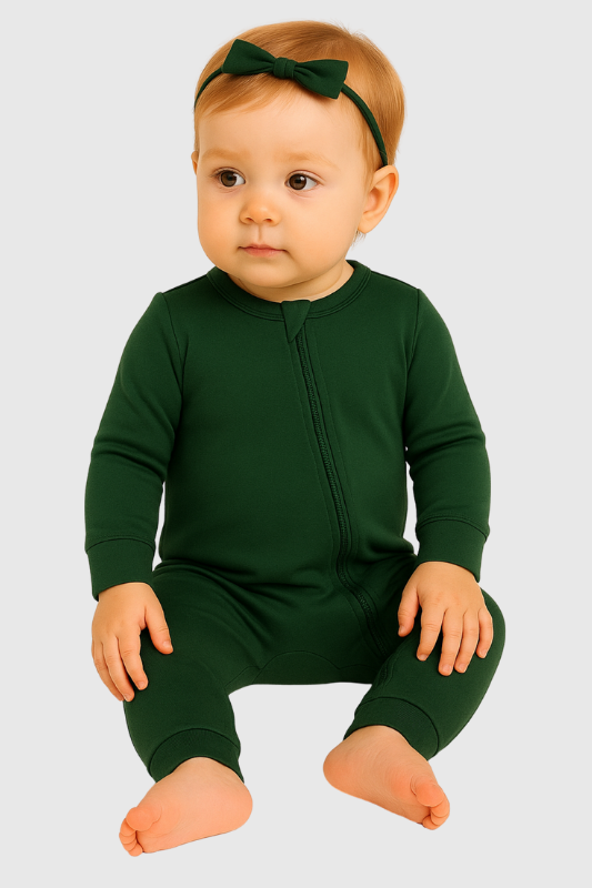 The Gentle Bodysuit In Forest Green