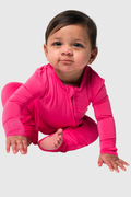 The Gentle Bodysuit In Pink Berry