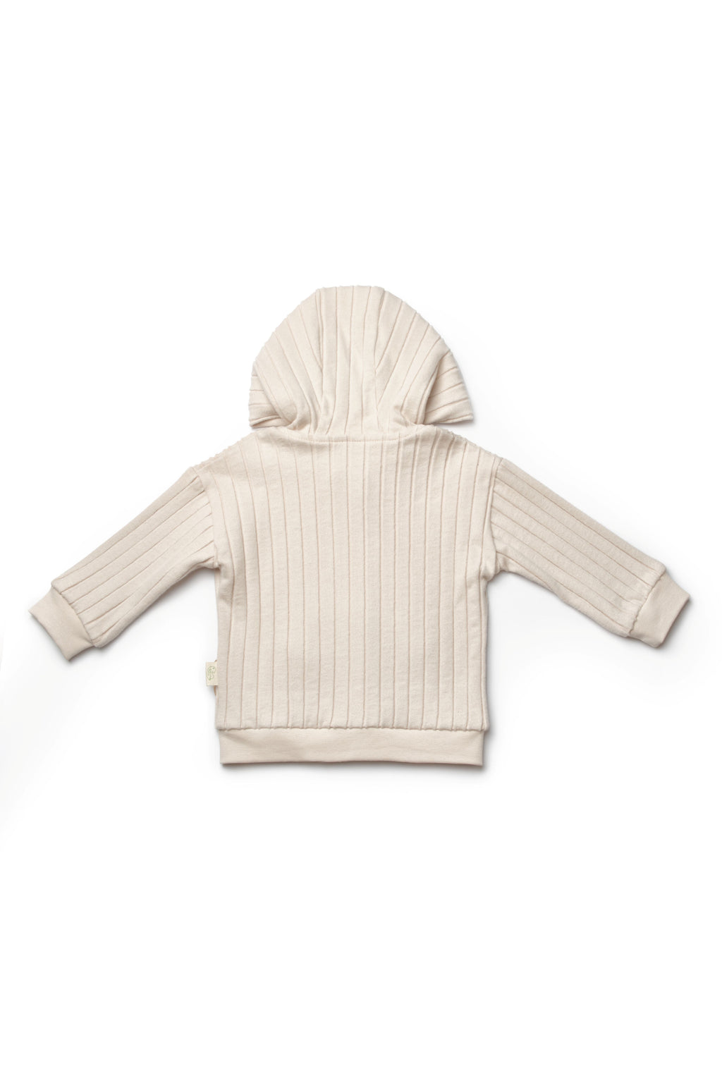 Organic Ribbed Polka Dot Zip-Up Jacket