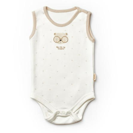 Teddy Ecru Sleveless Organic